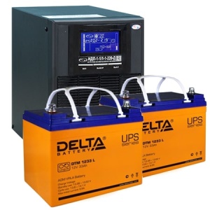 ИБП для газовых котлов 1 кВА ИДП-1-1/1-1-220-Д + АКБ 33 Ач (Delta)