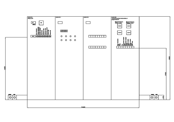 Общий вид шкафов управления