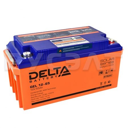 Аккумуляторная батарея Delta GEL 12-65 Аккумуляторная батарея Delta GEL 12-65
