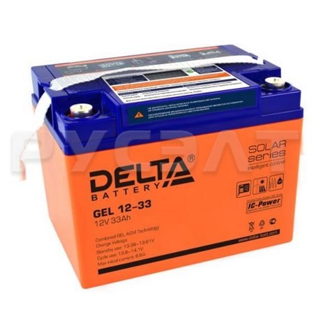 Аккумуляторная батарея Delta GEL 12-33 Аккумуляторная батарея Delta GEL 12-33