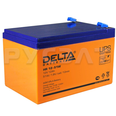 Аккумуляторная батарея Delta HR 12-51W Аккумуляторная батарея Delta HR 12-51W