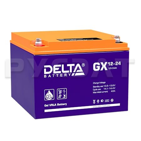 Аккумуляторная батарея Delta GX 12-24 Аккумуляторная батарея Delta GX 12-24