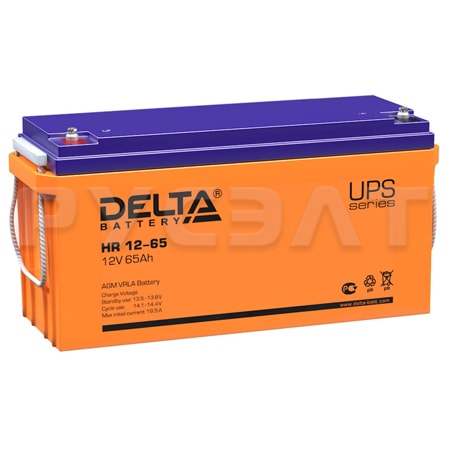 Аккумуляторная батарея Delta HR 12-65 Аккумуляторная батарея Delta HR 12-65