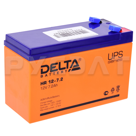 Аккумуляторная батарея Delta HR 12-7,2 Аккумуляторная батарея Delta HR 12-7,2