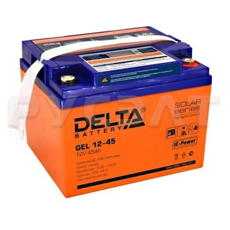 Аккумуляторная батарея Delta GEL 12-45 Аккумуляторная батарея Delta GEL 12-45
